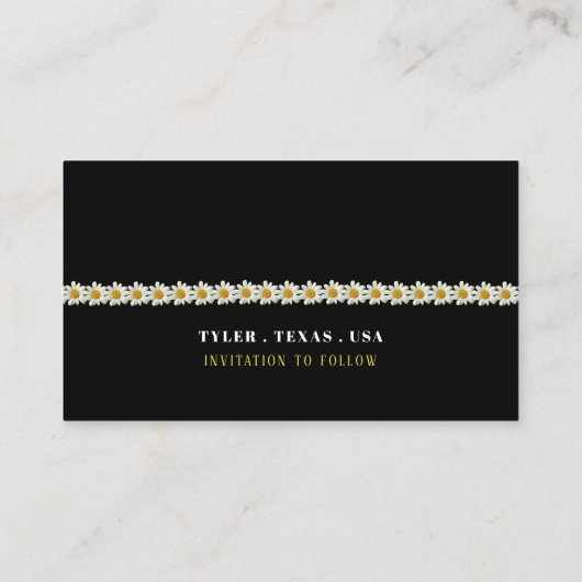 Gatsby Style Floral, Save the Date Begleitkarte (Rückseite)