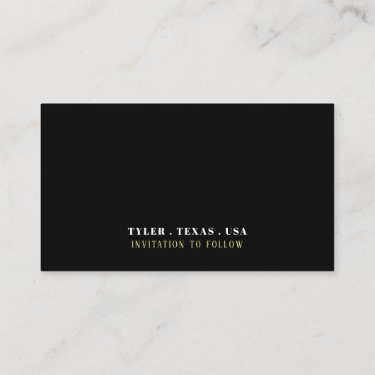 Gatsby Style Floral Swan, Save the Date Begleitkarte (Rückseite)