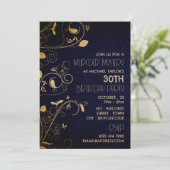 Gatsby Style, Murder Mystery Birthday Party Einladung (Stehend Vorderseite)