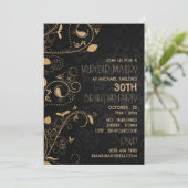 Gatsby Style, Murder Mystery Birthday Party Einladung (Stehend Vorderseite)