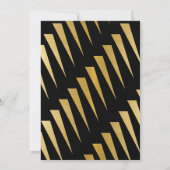 Gatsby Sweet 16 Geburtstagsparty Art Deco 1920s Go Einladung (Rückseite)