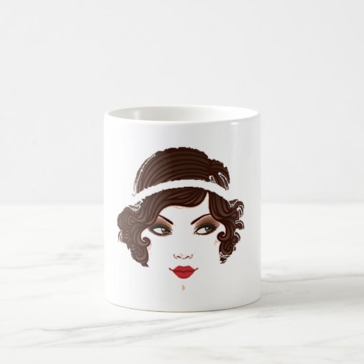 Gatsby Wedding Gatsby Gold Girl Tasse (Mittel)