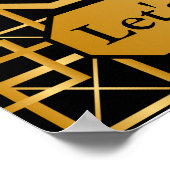 Gatsby Wedding Prop Poster für Foto Booth (Ecke)