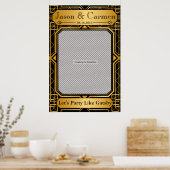 Gatsby Wedding Prop Poster für Foto Booth (Küche)