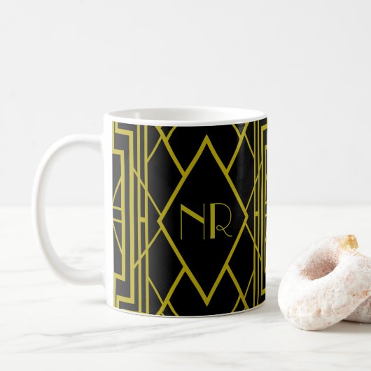 Gatsbylike - schwarz kaffeetasse (Mit Donut)