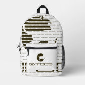 GATTOOS BEDRUCKTER RUCKSACK (Vorderseite)