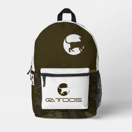 GATTOOS BEDRUCKTER RUCKSACK (Vorderseite)