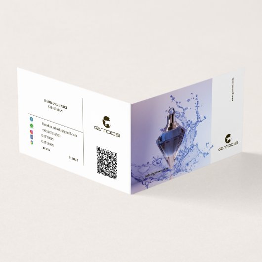 GATTOOS-Faltenkarte Visitenkarten (Vorderseite)