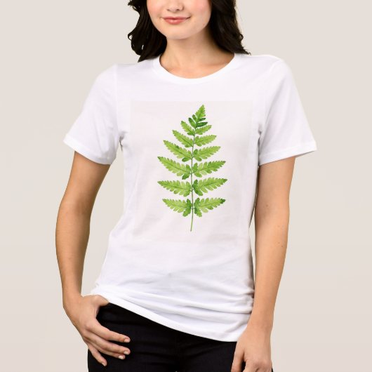 Gattung Dryopteris Tri-Blend Shirt (Vorderseite)