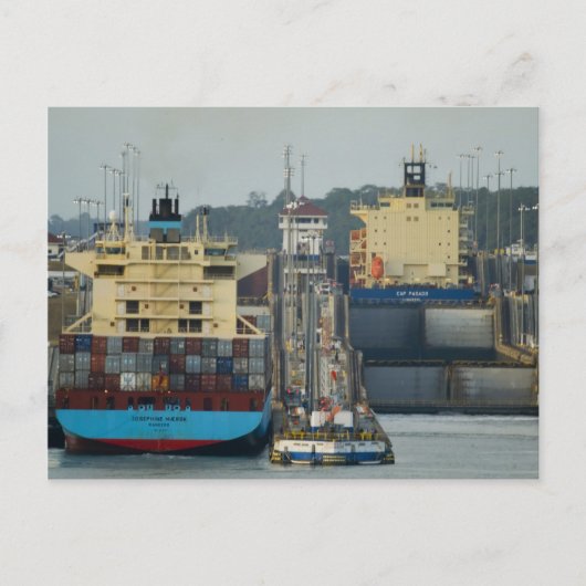 Gatun Locks 1 Postkarte (Vorderseite)