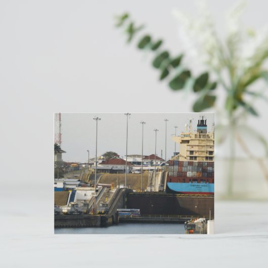 Gatun Locks 2 Postkarte (Stehend Vorderseite)