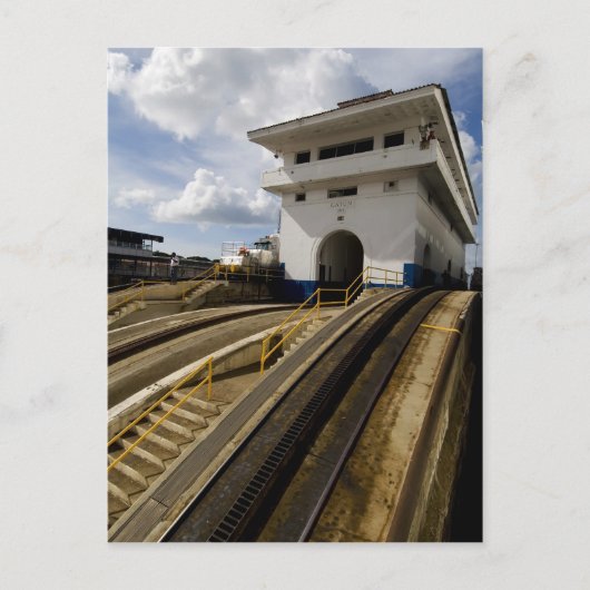 Gatun Locks 6 Postkarte (Vorderseite)