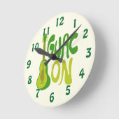 Gauc On! Runde Wanduhr (Winkel)