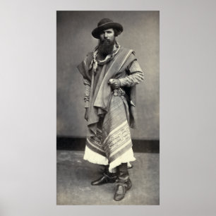 Gaucho der Argentinischen Republik 1868 Poster
