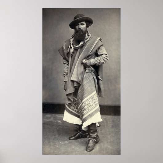 Gaucho der Argentinischen Republik 1868 Poster (Vorne)