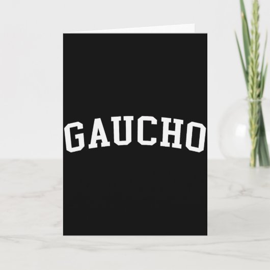 Gaucho karte (Vorderseite)