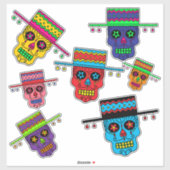 Gaucho Sugar Skull Aufkleber (Blatt)