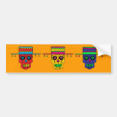 Gaucho Sugar Skull Autoaufkleber (Vorne)