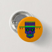 Gaucho Sugar Skull Button (Vorne & Hinten)