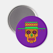 Gaucho Sugar Skull Magnet (Vorderseite/Rückseite)