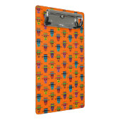 Gaucho Sugar Skull Mini Klemmbrett (Schrägansicht)