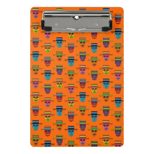 Gaucho Sugar Skull Mini Klemmbrett (Vorderseite)