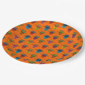 Gaucho Sugar Skull Pappteller (Schrägansicht)