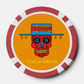 Gaucho Sugar Skull Pokerchips (Rückseite)
