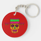 Gaucho Sugar Skull Schlüsselanhänger (Rückseite)