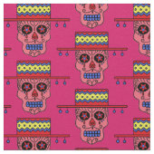 Gaucho Sugar Skull Stoff (Nahaufnahme)