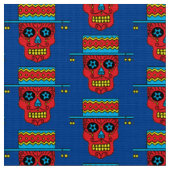 Gaucho Sugar Skull Stoff (Nahaufnahme)