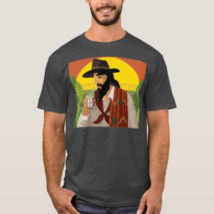 Gaucho trinkt Yerba-Mate-Heiß-Tee T-Shirt
