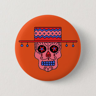 Gaucho Zucker-Schädel Button