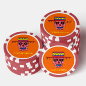 Gaucho Zucker Schädel Pokerchips (Stapel)