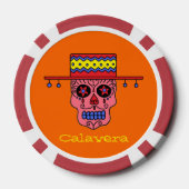 Gaucho Zucker Schädel Pokerchips (Rückseite)