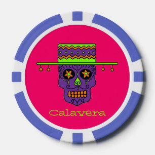 Gaucho Zucker-Schädel Pokerchips