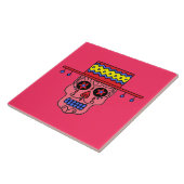 Gaucho-Zuckerschädel Fliese (Seite)