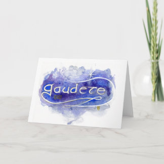 Gaudete ("Rejoice") Weihnachtskarte Karte
