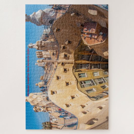Gaudi Architektur Barcelona. Jigsaw Puzzle (Vertikal)