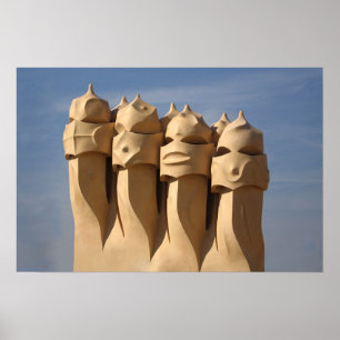 gaudi chimeys poster