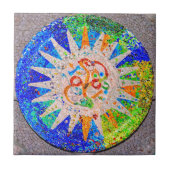 Gaudi Detail-Blau Fliese (Vorderseite)