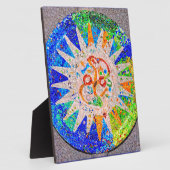 Gaudi Detail Blue Fotoplatte (Seite)