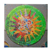 Gaudi Detail-Grün Fliese (Vorderseite)