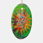 Gaudi Detail-Grün Keramikornament (Rechts)