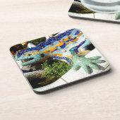 Gaudi Eidechsen-Mosaiken Getränkeuntersetzer (Linke Seite)