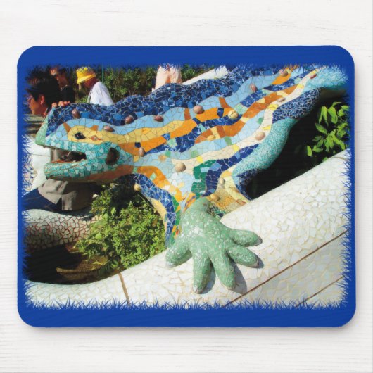 Gaudi Eidechsen-Mosaiken Mousepad (Vorne)