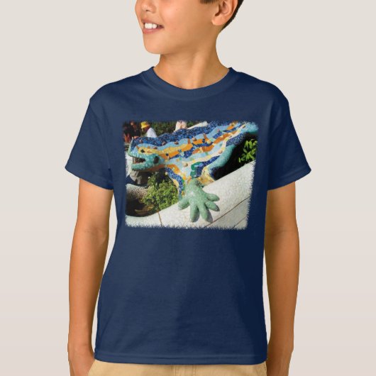 Gaudi Eidechsen-Mosaiken T-Shirt (Vorderseite)