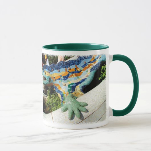 Gaudi Eidechsen-Mosaiken Tasse (Rechts)