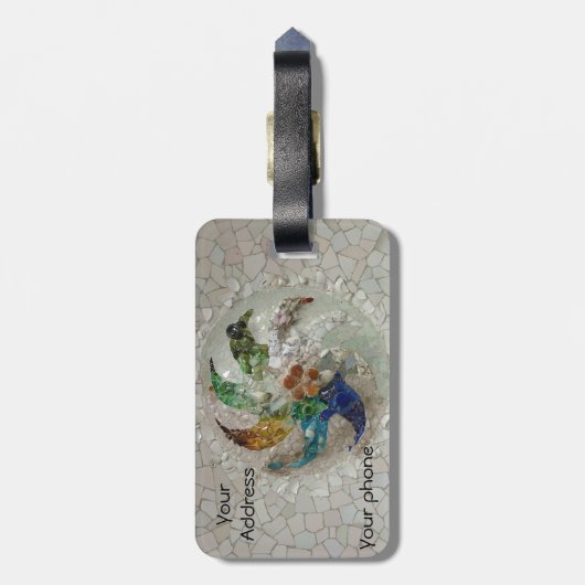 Gaudi Gepäckanhänger (Rückseite vertikal)