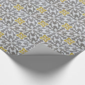 Gaudí grünes und orange Fliesen-Packpapier Geschenkpapier (Ecke)